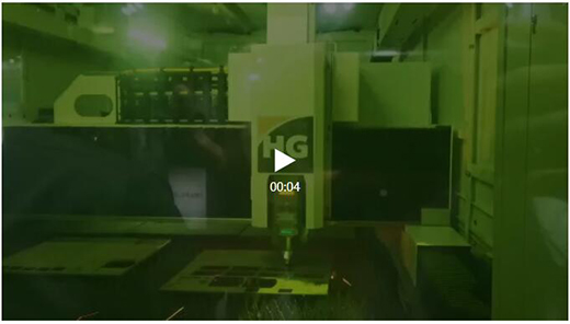 上海d88尊龙z6超高功率激光切割机埃森展现场切割视频